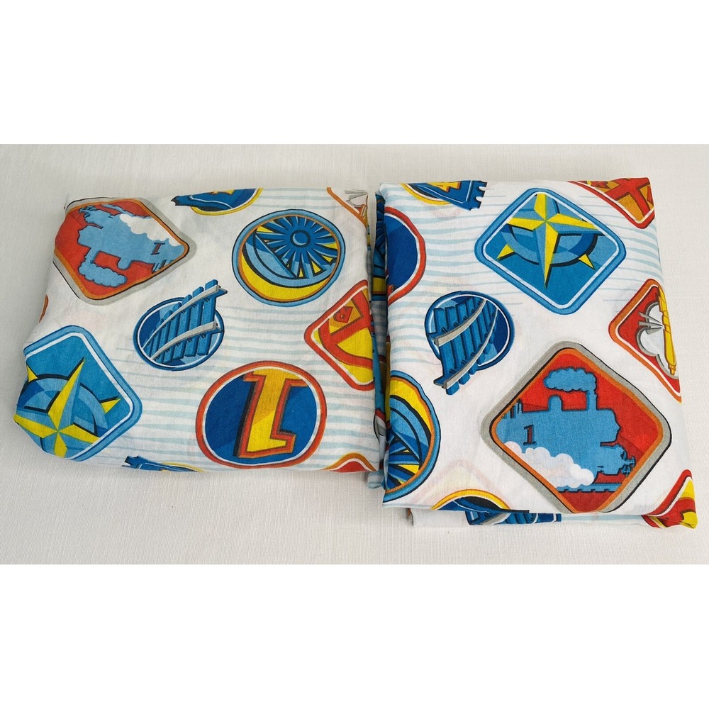 Thomas the Tank Engine Flat & Fitted Sheet Size Twin Cotton Blend